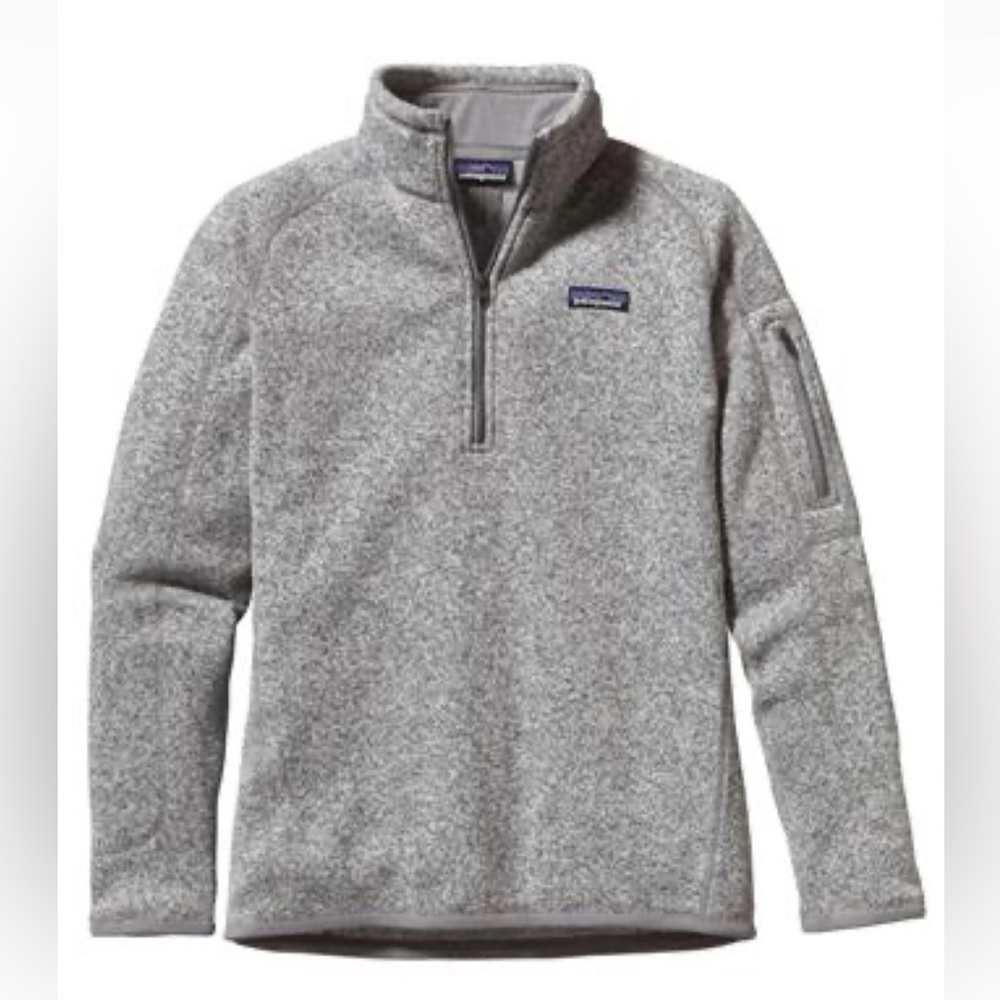 Women's Patagonia Better Sweater 1/4-Zip Fleece Birch White Size S *Like New*